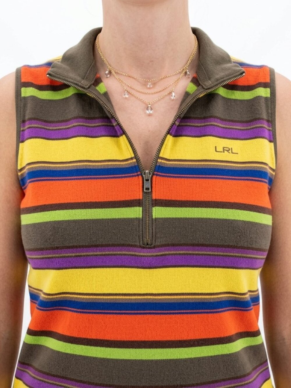 Lauren Ralph Lauren Multicolor Striped Sleeveless Top